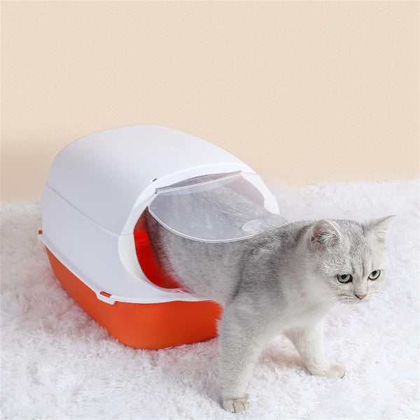 Dog Potty Training Toilet ﻿ Pet Supplies Closed Cat Litter Pan Detachable and Washable Folding Box Multifunctional Covered Toilet Sand Leaking Pedal Design(C)5