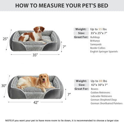 RRPETHOME XL Dog Beds Exra Large Sized Dog for Comfy Sleeping, Washable Rectangle Dog Bed for Large Dogs,Orthopedic Pet Sofa Bed, Dog Couch Bed with Anti-Slip Bottom7