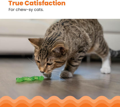 Petstages Orkakat Wiggle Worm Dental Catnip Cat Chew Toy2