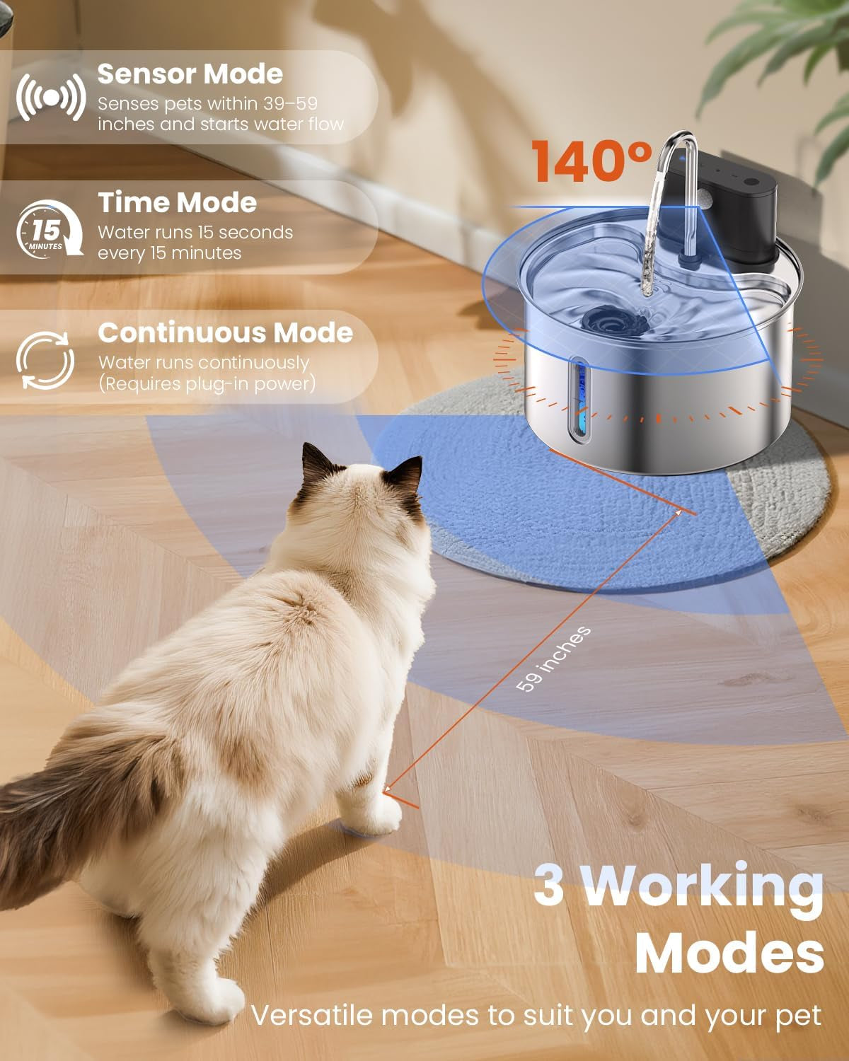 cat-water-fountain-wireless-stainless-steel-with-sensor-3-5l-118oz-battery-operated-rechargeable-automatic-water-dispenser-quiet-pump-for-drinking-indoor-easy-clean-for-cats-dogs-pets