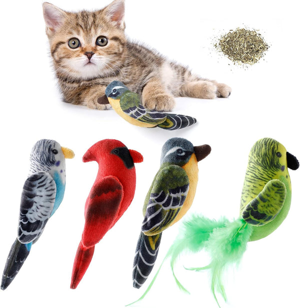Catnip Toys for Indoor Cats - 5PCS Plush Cat Chew Toys Teething Interactive Catnip Filled Kitten Toy Soft Pet Toy8