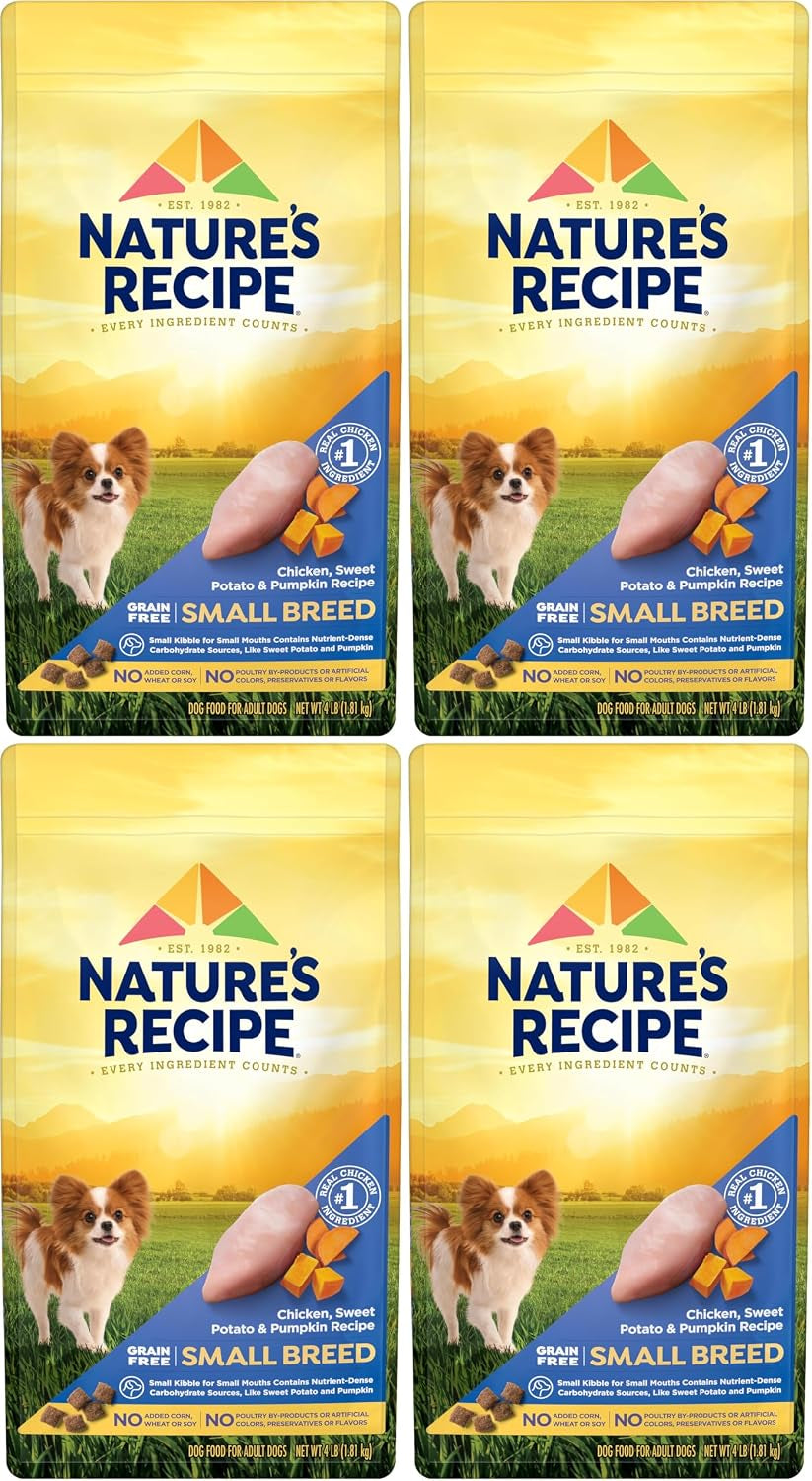 natures-recipe-grain-free-small-breed-dry-dog-food-chicken-sweet-potato-pumpkin-recipe-4-lb-bag