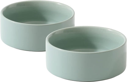 Havniva Cat Bowls Set of Two, 5.1” Ceramic Cat Food and Water Bowls | Cat Food Bowls Whisker Friendly, Non-Slip Base, Food-Grade Ceramic, Wide Opening, Dishwasher Safe, Cat Bowls for Indoor Cats1