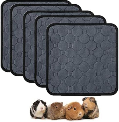 2Pcs Guinea Pig Cage Liners,Guinea Pig Fleece Cage Liners24''X48'' Super Absorbent Washable Pee Pads Reusable for Rabbit Hamster Chinchilla14