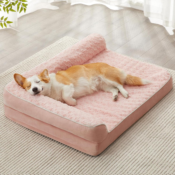BFPETHOME Orthopedic Dog Beds for Large Dogs-Waterproof Sofa Dog Bed with Removable Washable Cover, Big Pet Bed with Waterproof Lining and Nonskid Bottom,Pet Bed for Large Dogs26