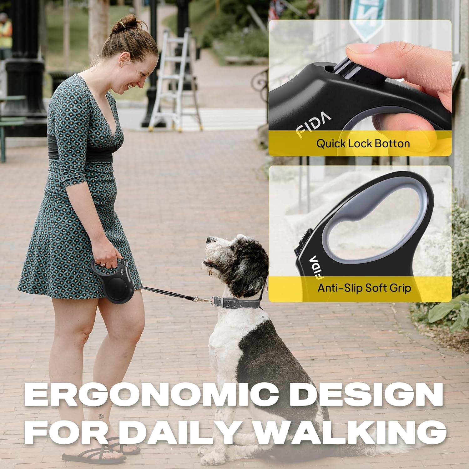 fida-retractable-dog-leash-16-ft-dog-walking-leash-for-small-dogs-up-to-26-lbs-360-tangle-free-black