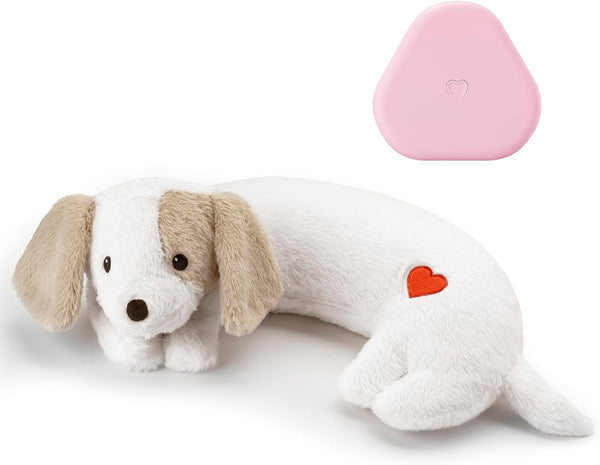 Moropaky Heartbeat Toy Puppy Heartbeat Stuffed Animal Heartbeat Plush Toy for Puppy, Dog Heartbeat Toy for Pet Anxiety Relief Behavioral Sleep Aid Crate Kennel Training Puppy Cuddly Comfort Toy…9
