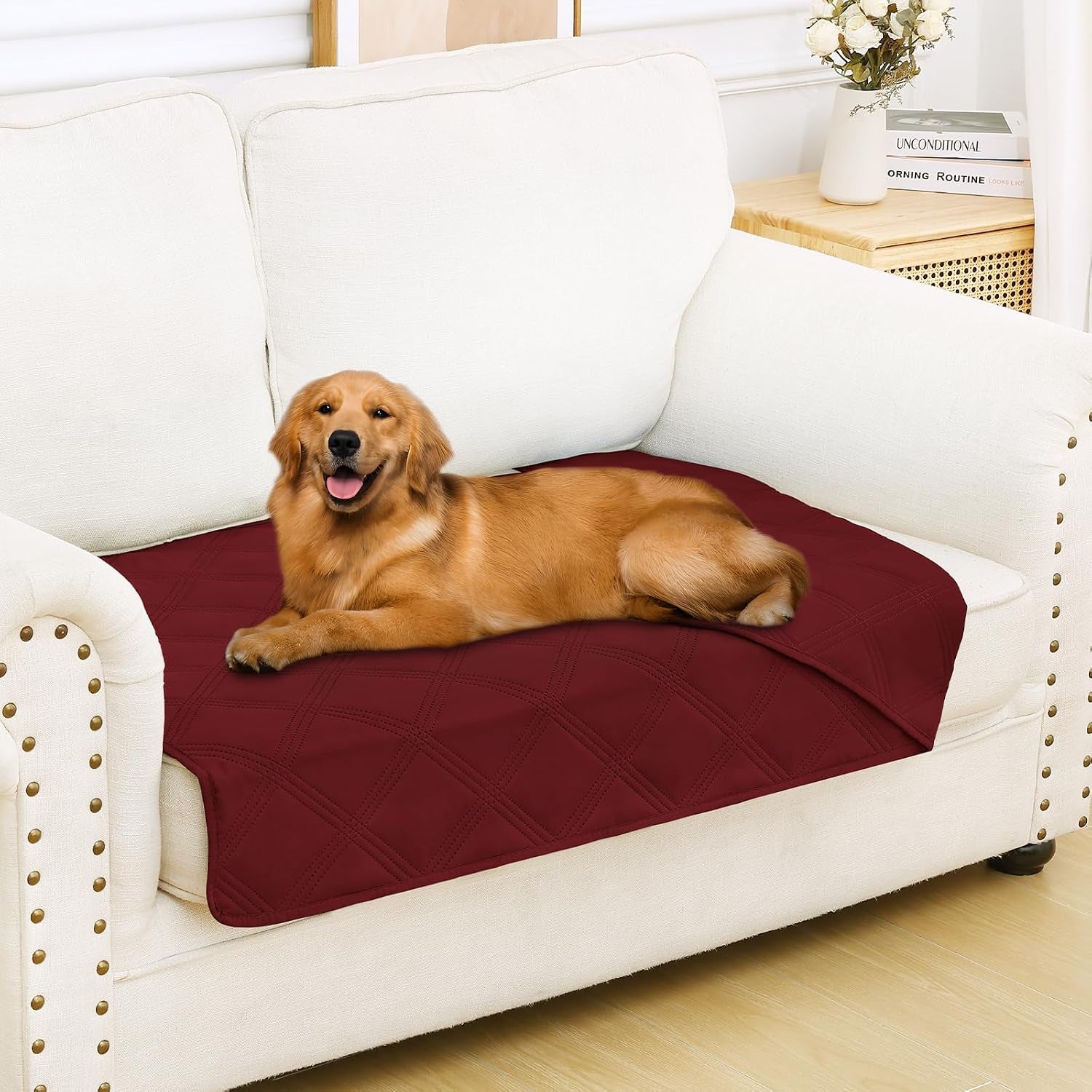 smiry-waterproof-dog-bed-cover-blanket-reversible-pet-blanket-soft-reversible-washable-leakproof-cats-dogs-couch-cover-for-sofa-couch-furniture-30x70-inch