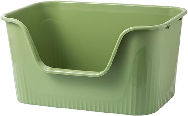 Extra Large Litter Box with High Sides 25.27" Lx17.83 Wx13.11 H,Anti-Splashing,Tool-Free Assembly,Multi Kitty Cat Litter Box,Jumbo (Yellow)9