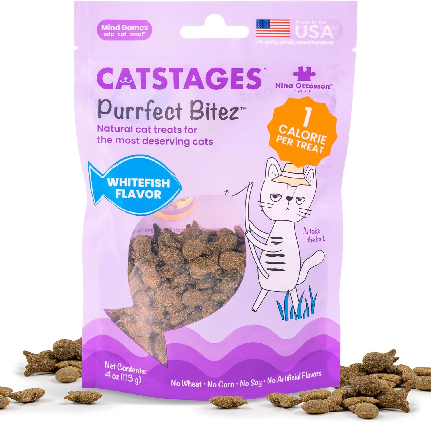 catstages-by-nina-ottosson-purrfect-bitez-natural-crunchy-cat-treats-for-puzzles-toys-feeders-training-usa-made-real-chicken-flavor-4oz