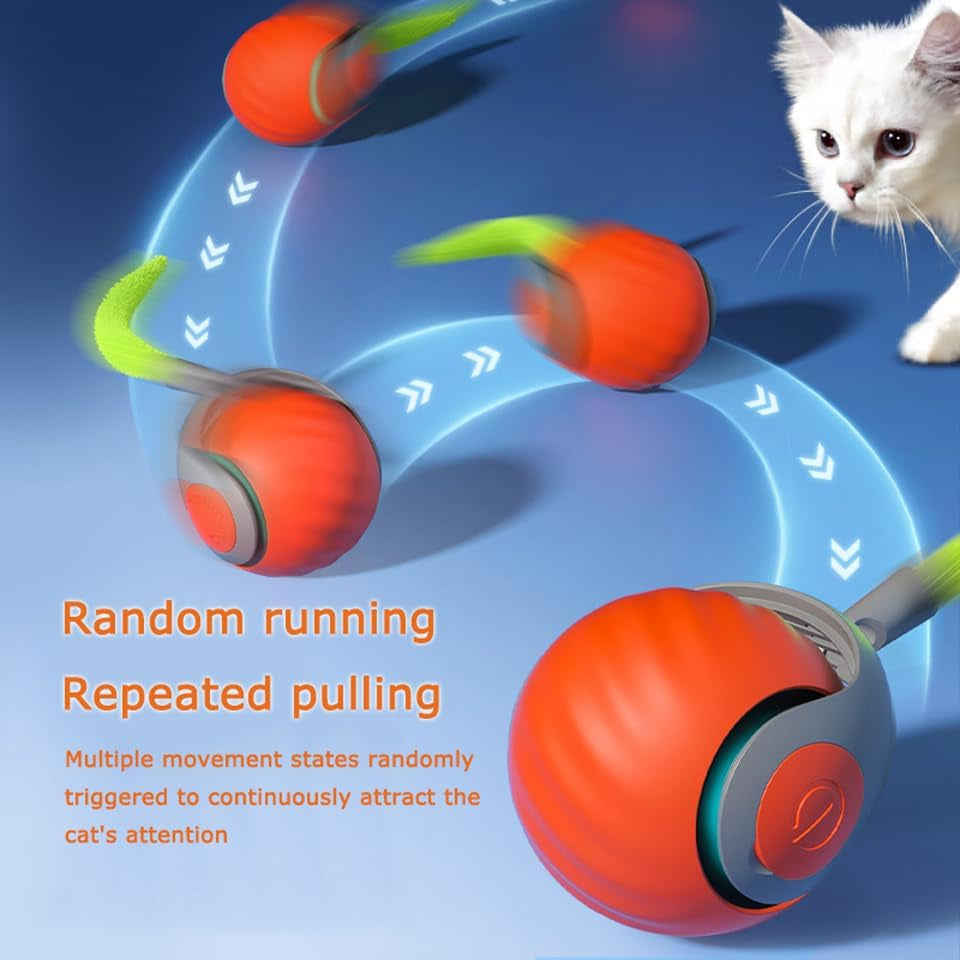 2packs-speedy-2-0-tail-cat-toys-for-bored-indoor-adult-cats-2025-new-generation-interactive-cat-toys-for-indoor-cats-automatic-moving-ball-with-tail-blue-and-orange
