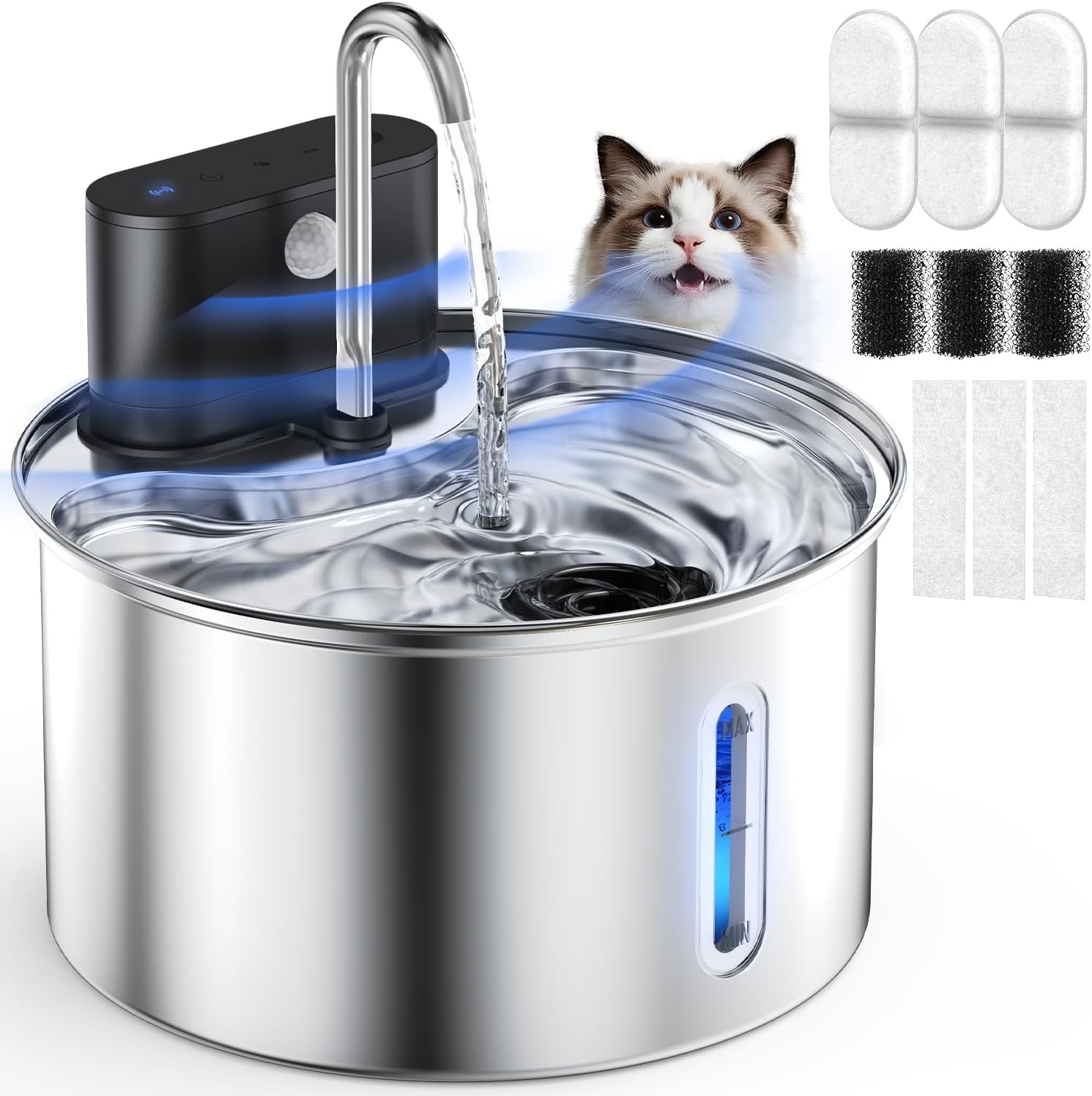 cat-water-fountain-wireless-stainless-steel-with-sensor-3-5l-118oz-battery-operated-rechargeable-automatic-water-dispenser-quiet-pump-for-drinking-indoor-easy-clean-for-cats-dogs-pets