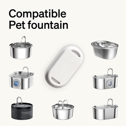 PETLIBRO 8 Packs Replacement Filters for Stainless Steel Cat Water Fountain PLWF003 & PLWF006, 4 Months Set of Replacement Filters Fot Pet Water Fountain Stainless Steel2