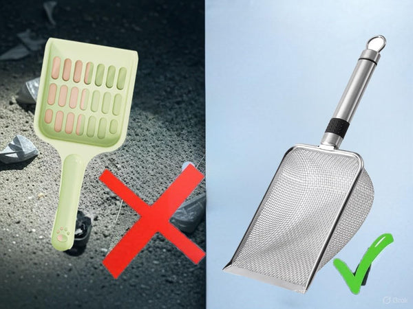 Stainless Steel Cat Litter Scoop – Anti-Stick Litter Shovel with Hook, Rust-Proof & Heavy Duty Cat Litter Scooper for Clumping Litter, Easy to Clean & Store7