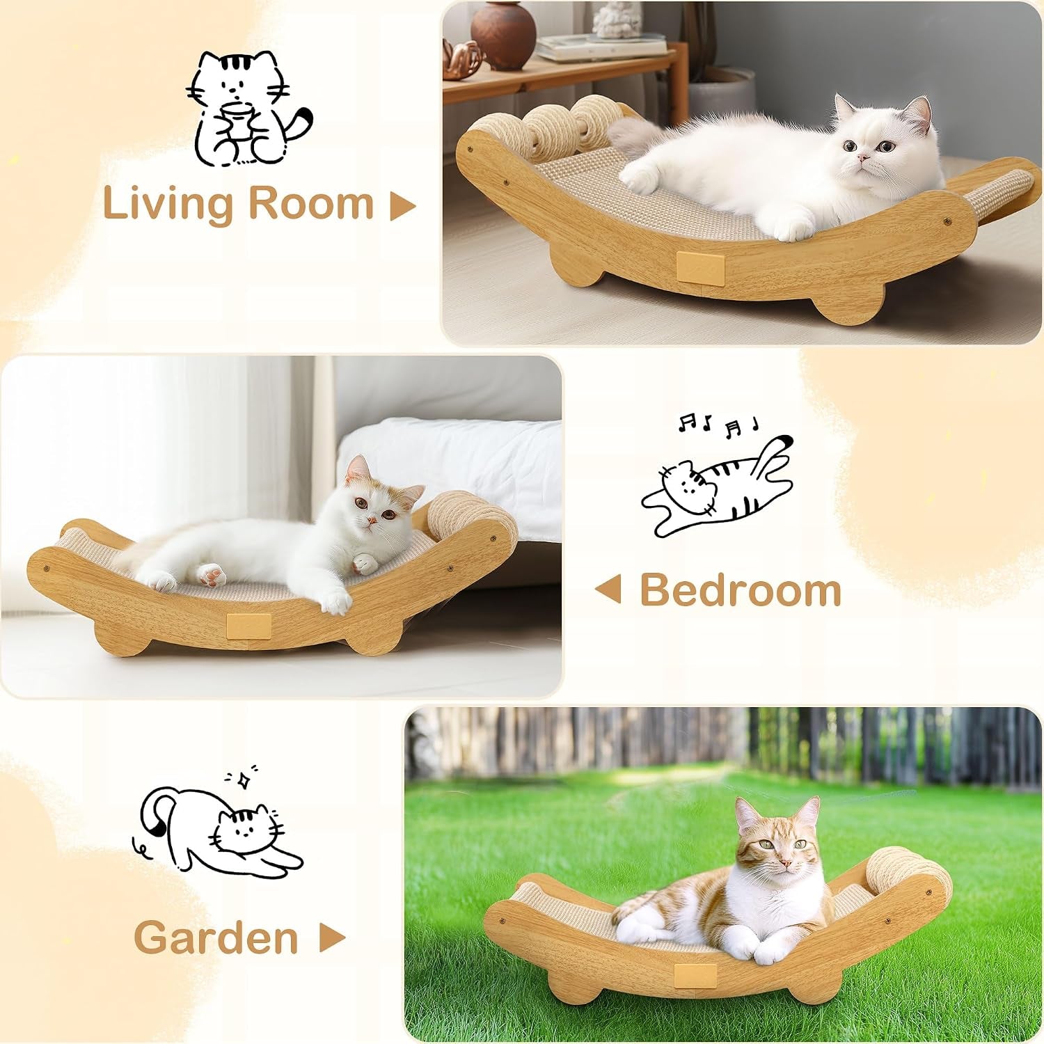 dwcn-3-in-1-large-cat-scratcher-bed-hammock-lounge-scratching-post-scratch-pad-with-3-natural-sisal-balls-furniture-protector-gift-for-indoor-cats
