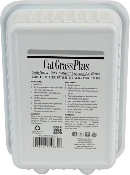Miracle Care Cat A'Bout Cat Grass Kit, 5.25 Ounce | Easy to Grow Seeds + Planter for Indoor Cats, Natural Fiber Aids Digestion, Reduces Hairballs, Freshens Breath, Quick Growing6