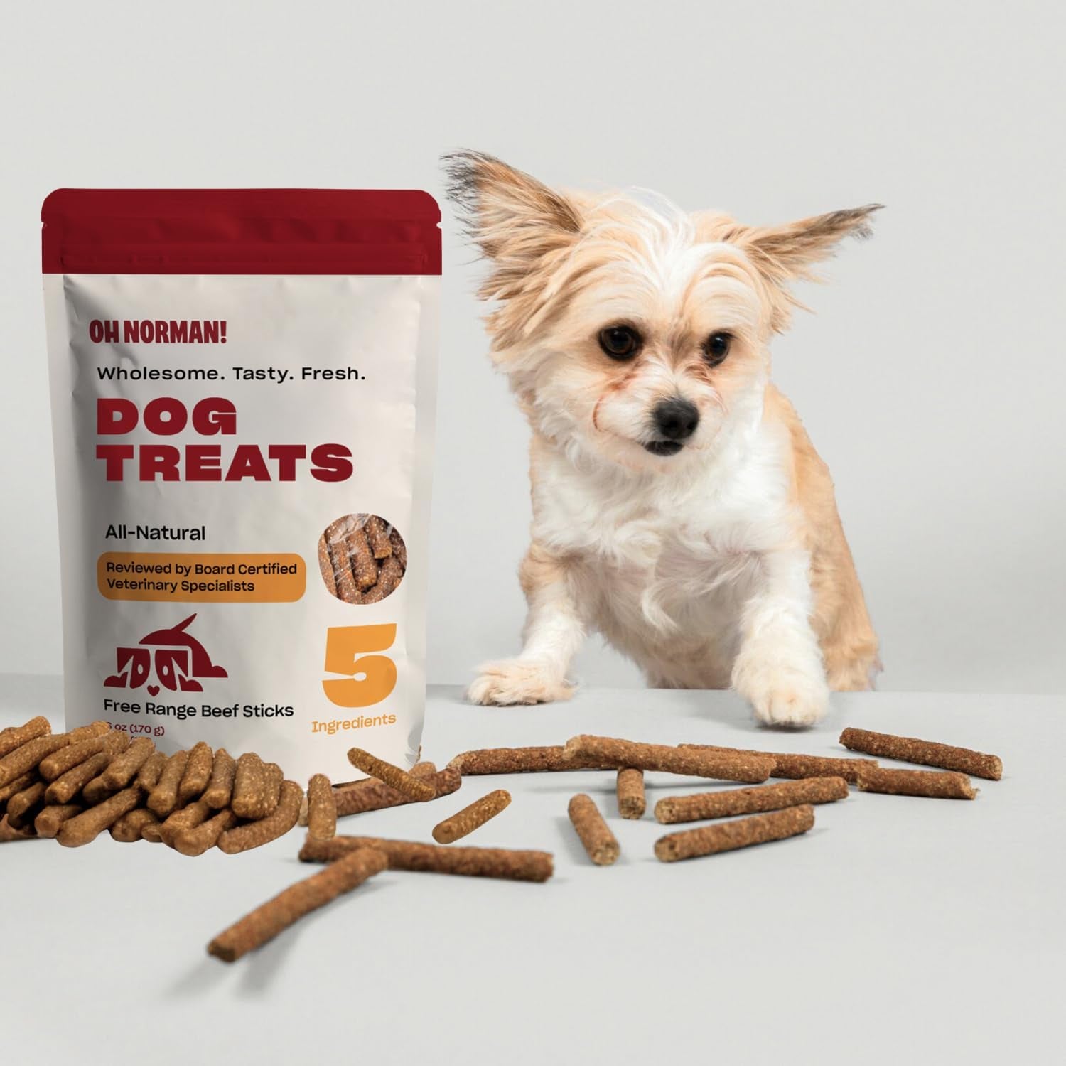 oh-norman-soft-beef-jerky-dog-treats-free-range-beef-6-oz-air-dried-free-range-beef-jerky-with-limited-ingredients-gentle-on-sensitive-stomachs-great-for-training-daily-rewards