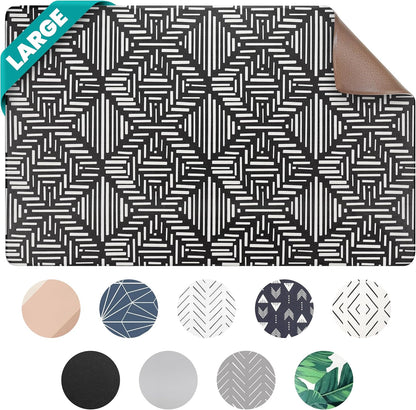 Large Dog Mat for Food and Water, Cat Feeding Mat | Large Waterproof Dog Bowl Mat | Non-Slip Pet Food Mat for Floors | Pet Mats for Food and Water | Easy to Clean9