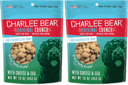 Charlee Bear Dog Training Treats, Cheese & Egg Recipe, Low Calorie (Under 3 Calories), Limited Ingredient Crunchy Dog Treats, 16 Oz. Resealable Bag9