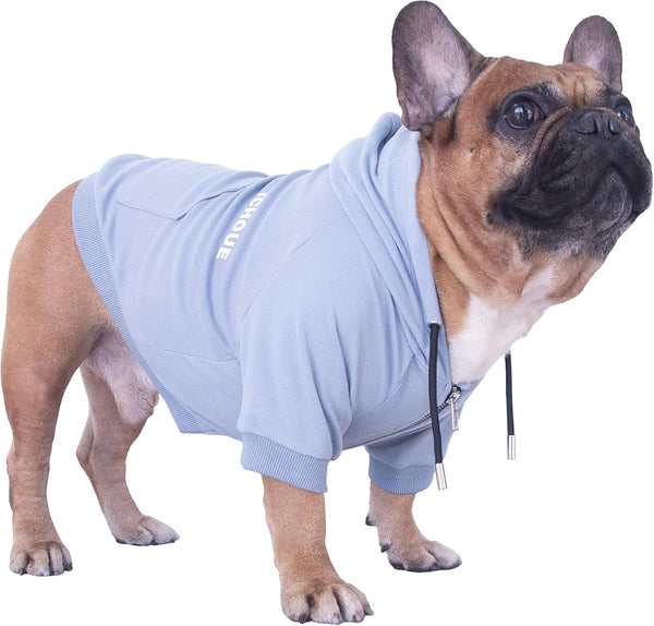 Ichoue French Bulldog Frenchie Clothes Hoodies for Dogs Pug English Boston Terrier Bully Pitbull Corgi Sweatshirt Sweater Clothing - Khaki/Xlarge20