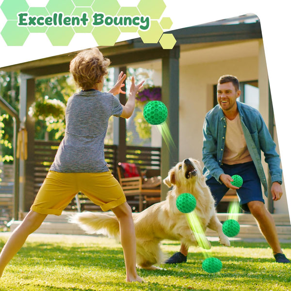 Tough Dog Chew Toys for Aggressive Chewers, Indestructible Dog Balls for Aggressive Chewers, Squeaky Balls for Dogs, Squeaky Toys for Large Dogs, Funny Heavy Duty Ball5