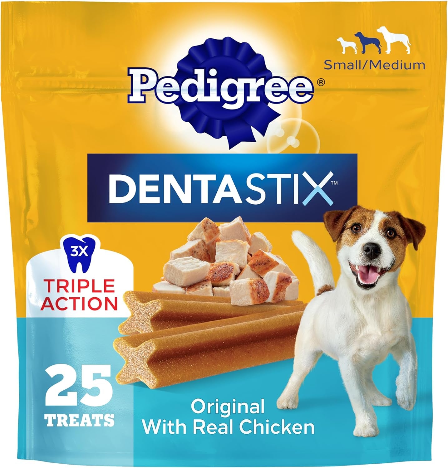 pedigree-dentastix-small-medium-dog-dental-treats-original-45-count-original-chicken-flavor-triple-action-dental-care-reduces-tartar-cleans-teeth-freshens-breath-for-dogs-7-22-lbs