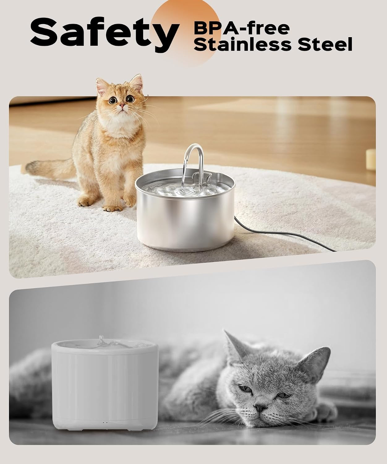 cat-water-fountain-stainless-steel-6-filters-3-sponges-pet-water-fountain-24-7-keep-the-water-fresh-74oz-capacity-ultra-quiet-no-sputter-compact-easy-to-clean