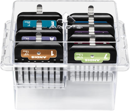 Andis 562014 Premium Clip Animal Comb Set – Built with Plastic, Includes 7 Color Coded Combs of Different Sizes, Metal Clip to Attach Comb - Fits Ultra Edge & Ceramic Edge Blades, Multicolor5