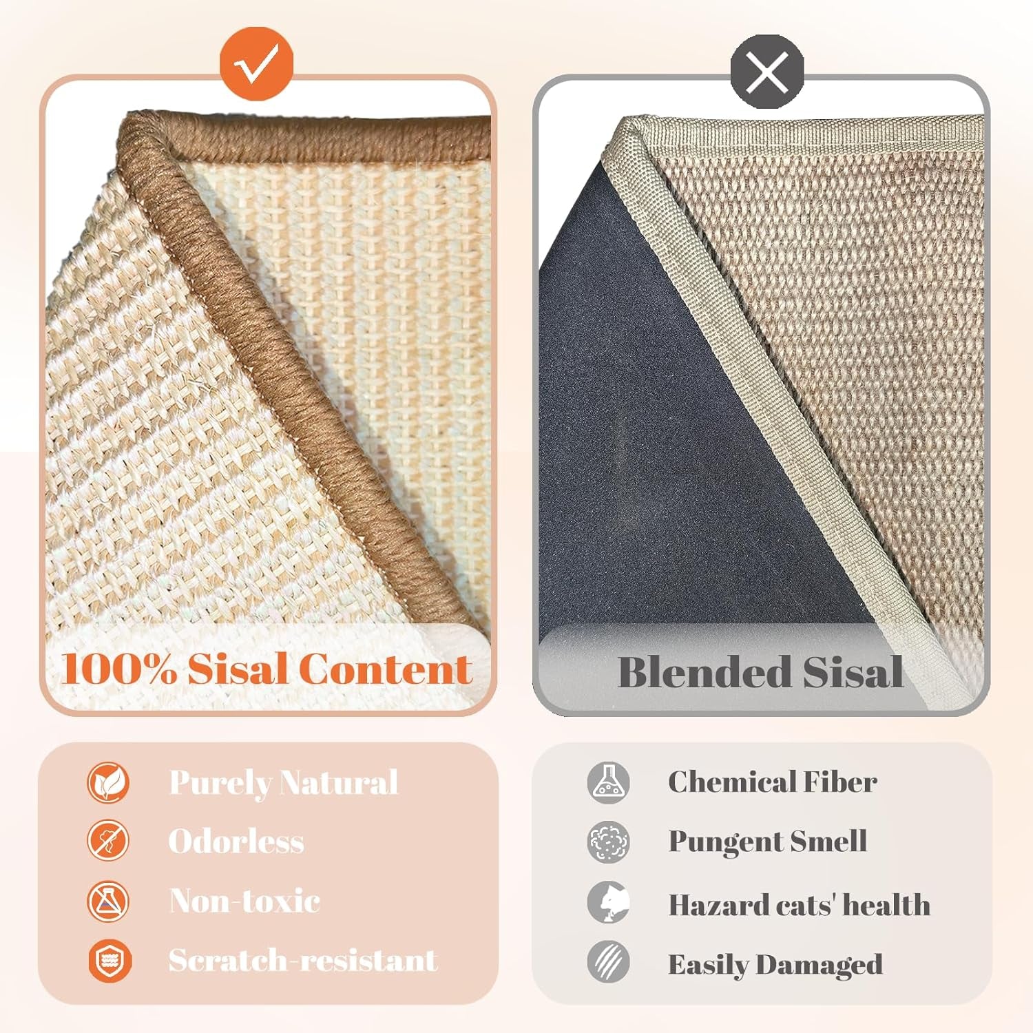 cheerhome-pets-sisal-cat-scratcher-ramp-for-indoor-cats-24-8-l-shape-cat-scratching-post-climbing-vertical-cat-scratch-pad-solid-wooden-cat-furniturestandard