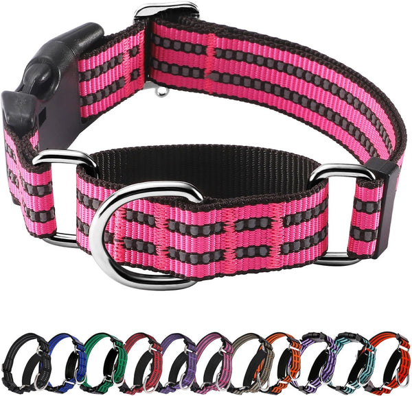 Martingale Collars for Dogs, Reflective Escape Proof Training Dog Collars with Quick Release Buckle,Adjustable No Slip Nylon Dog Collar for Medium Pets9