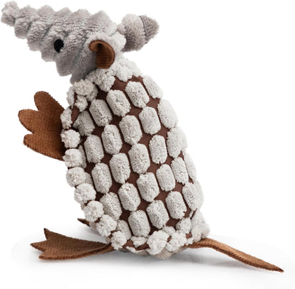 Hollypet Plush Squeaky Armadillo Chew Dog Toy for Small Medium, 8" | Cute Stuffed Armadillo Toy with Unique Grunt Squeaker & Textured Fabric for Teeth Cleaning. Great for Small & Medium Dogs22