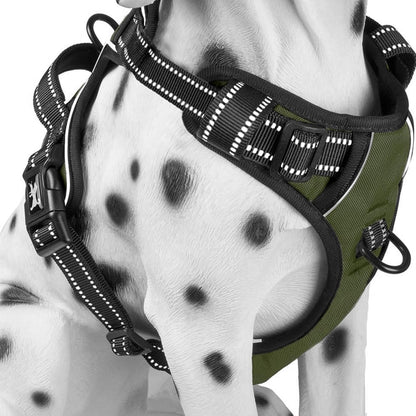 Poypet No Pull Dog Harness, Reflective Comfortable Vest Harness with Front & Back 2 Leash Attachments and Easy Control Handle Adjustable Soft Padded Pet Vest for Small Medium Large Dogs (Mint Blue,M)18