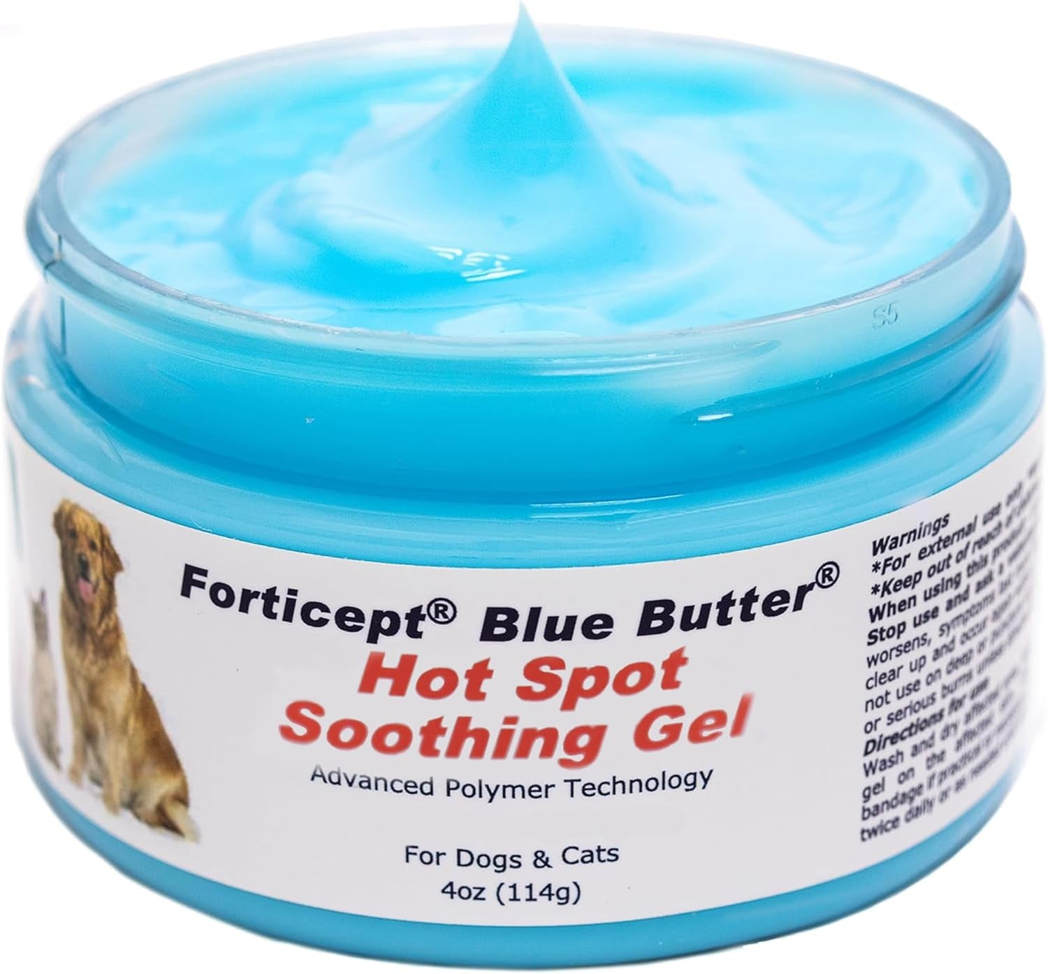 blue-butter-hot-spot-treatment-for-dogs-cats-dog-cat-wound-care-skin-yeast-infections-ringworm-cuts-rashes-first-aid-veterinary-strength-anti-itch-cream-4oz