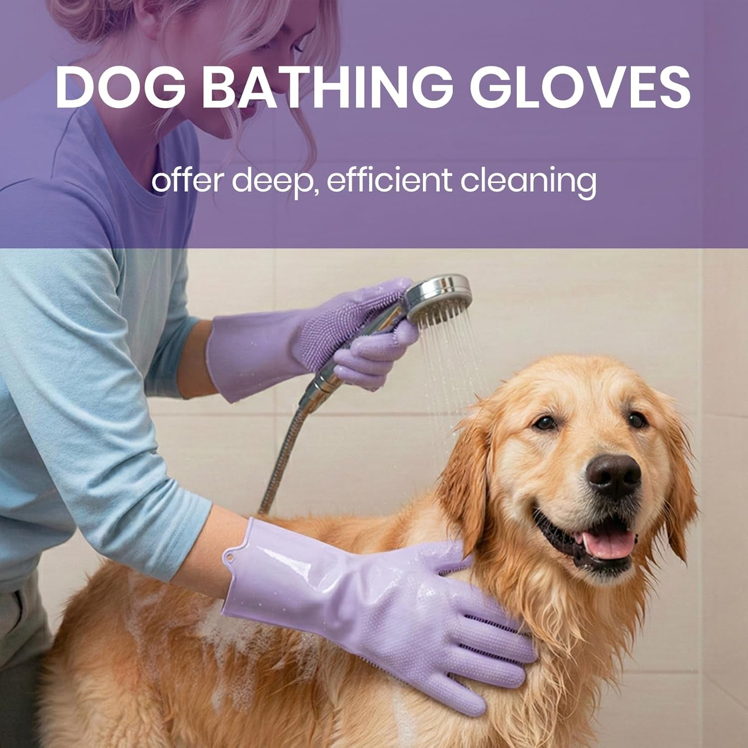 silicone-pet-grooming-gloves-dog-washing-gloves-for-bathing-1-pair-purple-3000-soft-silicone-bristles-5-finger-flexible-gently-massages-removes-fur-non-slip-easy-clean-for-dogs-cats-horses