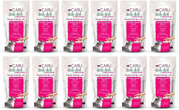 CARU - Daily Dish Tuna Flavored Cat Smoothies - 0.5Oz Tubes - 4 Pack9