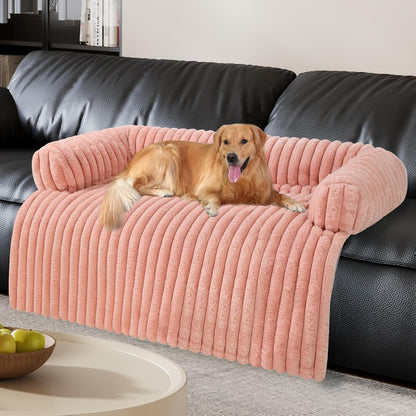 Wn'S Day Luxurious Dog Couch Bed, Washable Calming Dog Couch Cover, Removable Couch Protector for Dogs, Waterproof Sofa Bed, Pet Bed Mats for Couch, Pet Couch Covers for Sofa(Grey, L)12