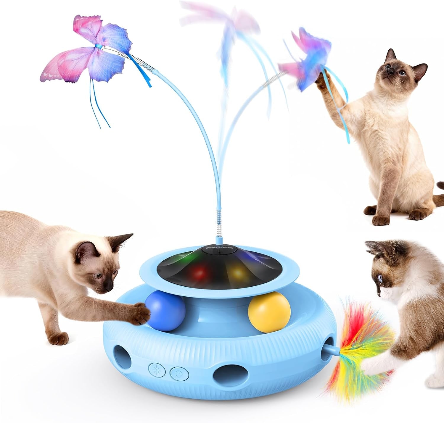 pawtners-interactive-cat-toy-4-in-1-automatic-interactive-kitten-toys-for-indoor-cats-rechargeable-with-fluttering-butterfly-track-balls-and-ambush-feather