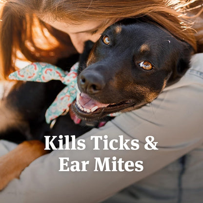 Petarmor Ear Mite Treatment for Dogs, 3Oz | Ear Mite Medicine Kills Ticks and Ear Mites to Relieve Itchiness, Sooths Ears with Aloe2