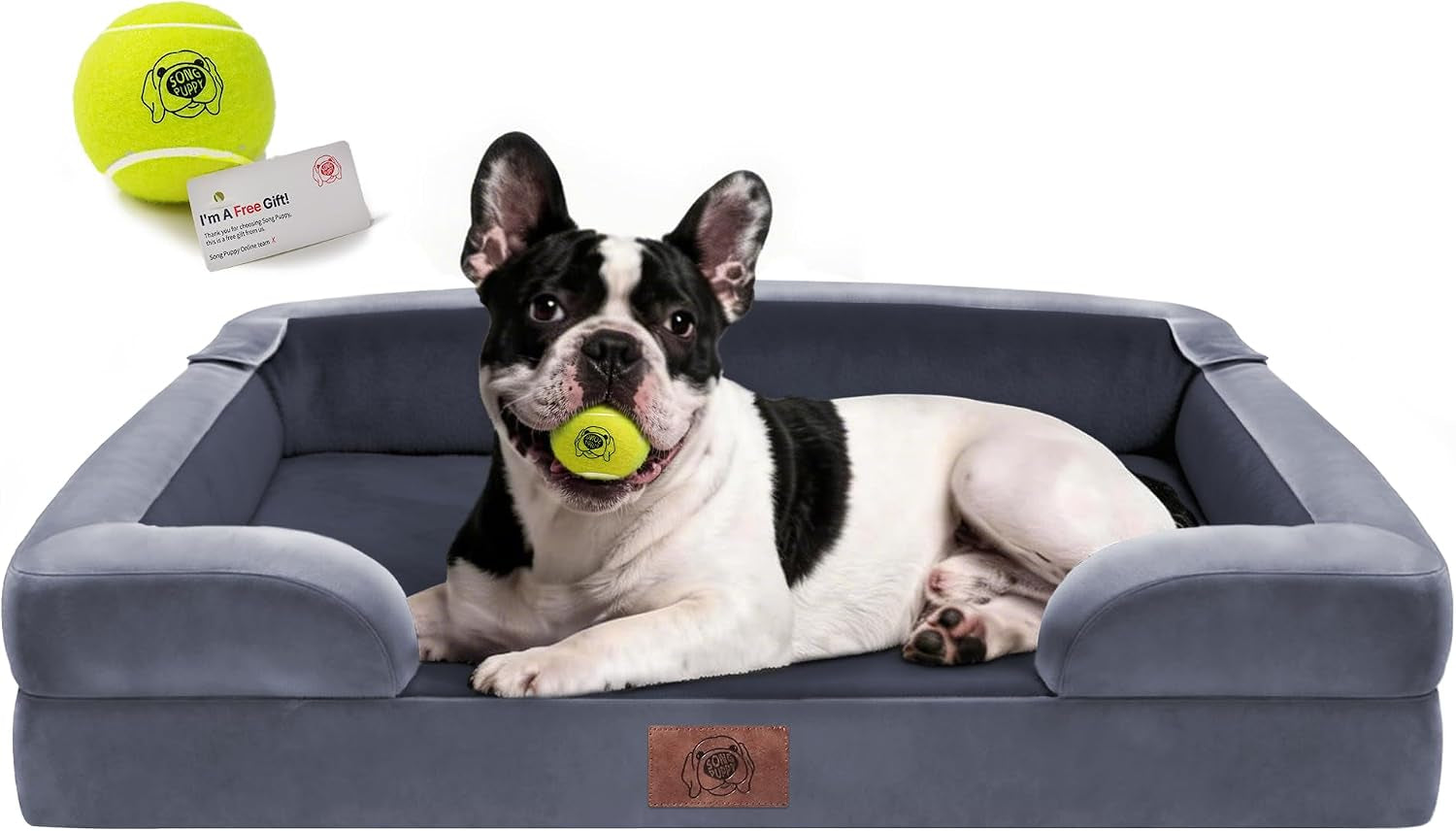 waterproof-orthopedic-dog-bed-for-extra-large-sized-dogs-memory-foam-pet-bed-sofa-with-bolster-dog-couch-with-washable-cover-non-slip-bottom-42x30-inch-grey