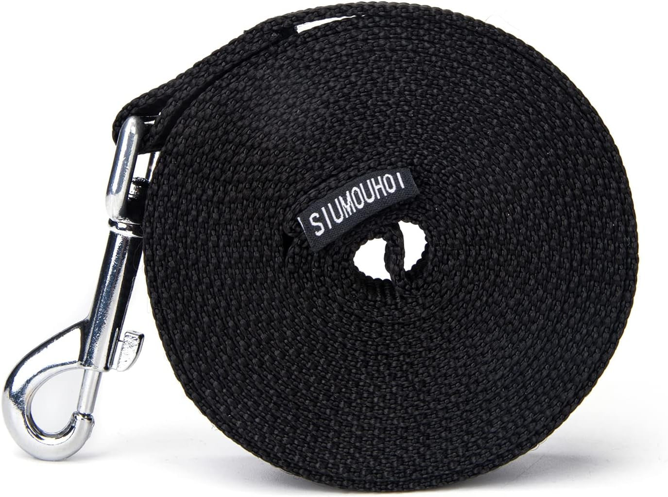 strong-durable-nylon-10ft-long-dog-training-leash-traction-rope-1-inch-wide-for-small-and-medium-dog-black-10-feet