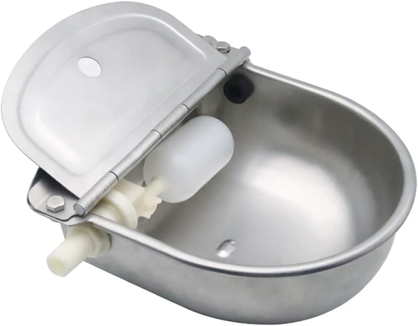 Automatic Water Bowl for Dog Large Size,Animal Drinking Water Bowl,Outdoor Dog Water Bowl,304 Stainless Steel Water Bowl with Float Valve, Drain Hole, Pipe,For Poultry and Livestock9