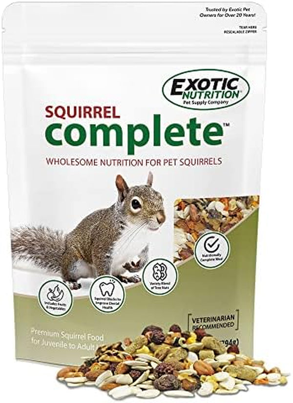 Exotic Nutrition Squirrel Complete (1.75 Lb.) - Healthy Natural Food - Nutritional Diet for Pet & Captive Squirrels - Ground, Grey, Flying Squirrels, & Chipmunks8