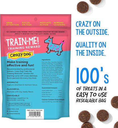 Crazy Dog Train-Me! Training Treats 16 Oz. Bag, Bacon Flavor, with 400 Treats per Bag, Recommended by Dog Trainers2