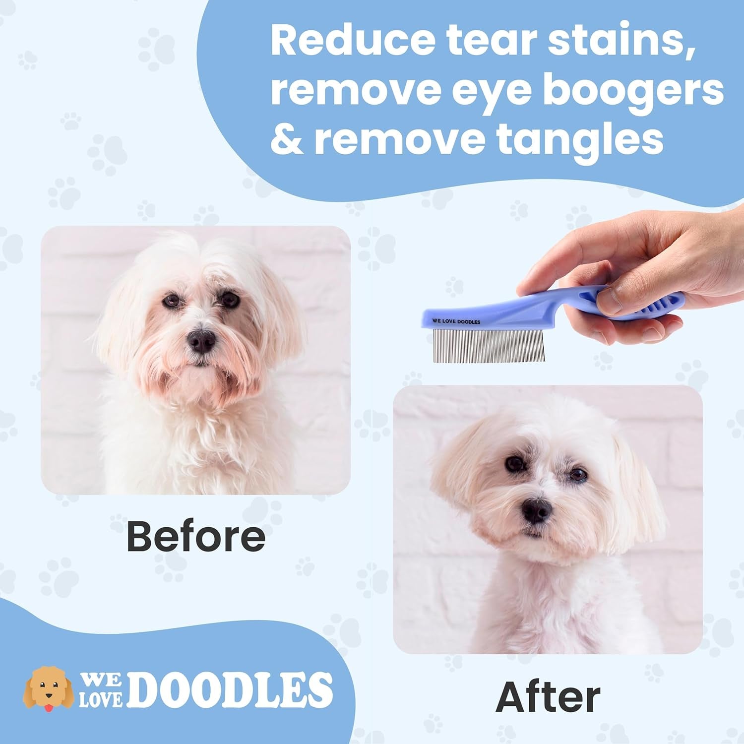tick-flea-comb-for-dogs-fine-tooth-dog-face-brush-for-tear-stains-2-pack-fine-tooth-metal-flea-comb-for-dogs-removes-lice-ticks-fleas-around-eyes-face-body-for-poodles-doodles-cats-pets