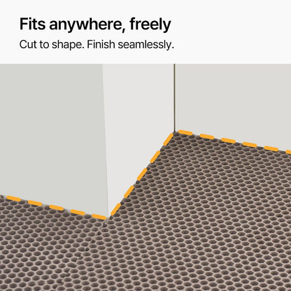 Mewtopia No-Gap Puzzle Cat Litter Box Mat – Seamless, Limitless Expandable, Extra Large(41.3"X21.6") Litter Trapping Mat, Urine & Waterproof, Detachable, Easy to Rinse, Vacuum.7