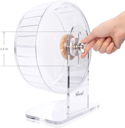 Niteangel Super-Silent Hamster Exercise Wheels: Quiet 10 Inch Running Wheel | Can 10.6-13.4" Adjustable Height - No Bend Back Spinner Running for Dwarf Syrian Hamster Gerbils Mice or Other Small Animal6