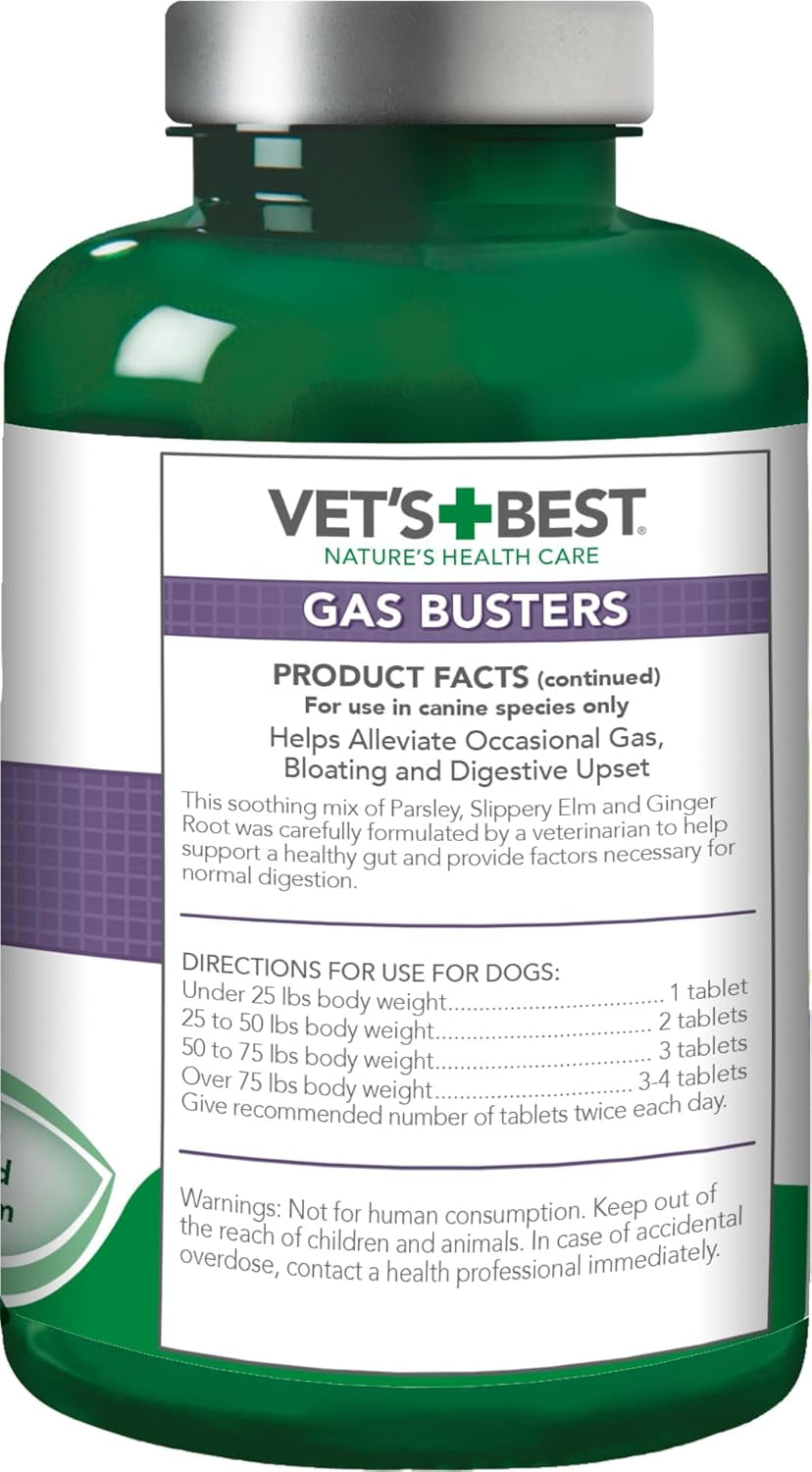 vets-best-gas-busters-digestive-support-tablets-for-dogs-90-count-helps-relieve-gas-bloating-constipation-supports-healthy-digestion-chewable-daily-digestive-aid-for-dogs