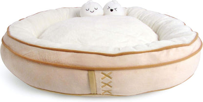 TONBO Soft Plush Small Cute and Cozy Nature Dog Cat Bed, Washer and Dryer Friendly (Sunflower)9