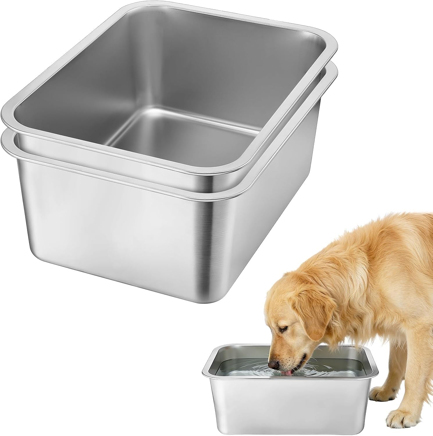2-pcs-4-gallons-extra-large-dog-water-bowl-durable-reusable-stainless-steel-dog-bowl-high-capacity-water-and-food-bowls-for-household-with-multiple-large-dogs-indoor-outdoor