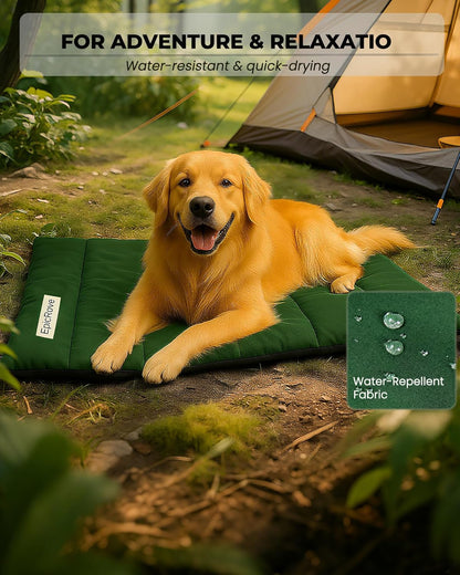 Rovepad Trail Dog Bed Mat 43"X27" – Waterproof Non Slip Outdoor Travel Mat for Camping & Car – Silent Peachskin Roll-Up Pad for Medium & Large Dogs, Machine Washable6